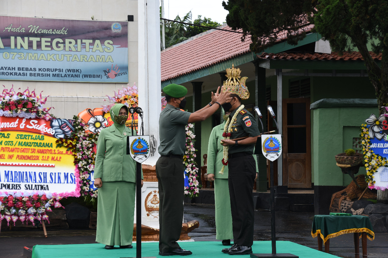 Korem 073/Makutarama Gelar Tradisi Pisah Sambut Pejabat Lama Dan Pejabat Baru